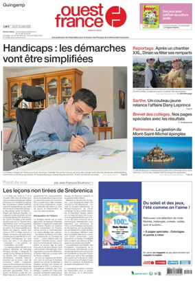 Cover of Ouest France (Guingamp)