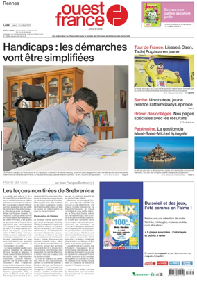 Cover of Ouest France (Rennes)