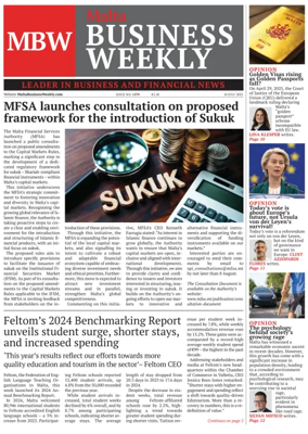 Cover of The Malta Business Weekly