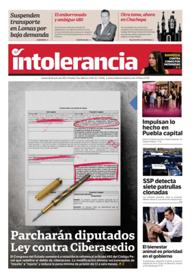 Cover of Intolerancia Diario