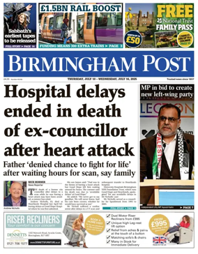 Cover of Birmingham Post