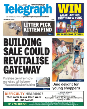 Cover of The Peterborough Evening Telegraph