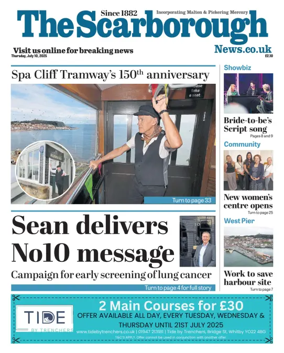Cover of The Scarborough Evening News