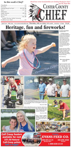 Cover of Custer County Chief