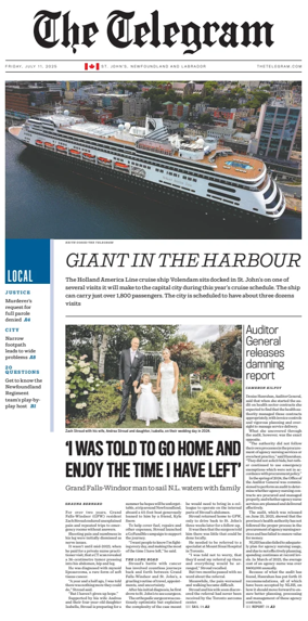 Cover of The Telegram (St. Johnâ€™s)