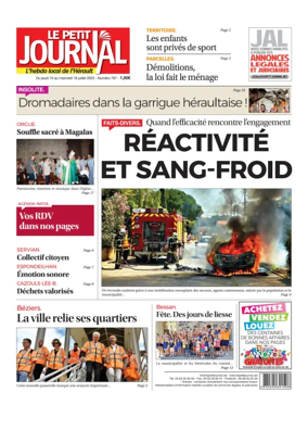 Cover of Le Petit Journal - L'hebdo local de l'Hérault