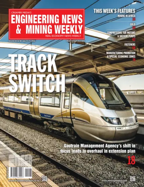 Cover of Engineering News and Mining Weekly