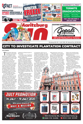 Cover of Maritzburg Sun (South Africa)