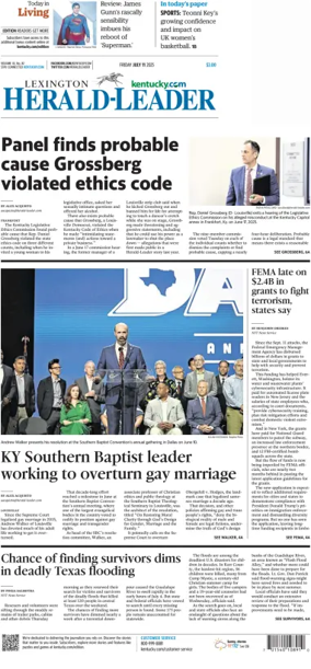 Cover of Lexington Herald-Leader
