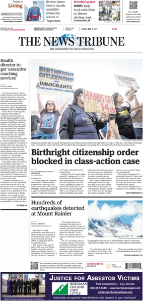 Cover of The News Tribune