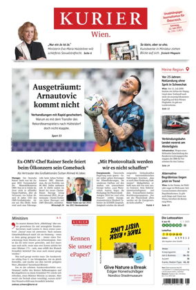 Cover of Kurier (Samstag)