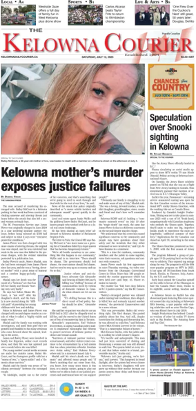 Cover of The Daily Courier