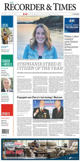 Cover of The Recorder & Times (Brockville)