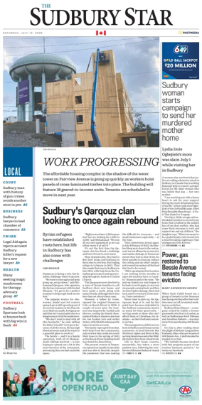 Cover of The Sudbury Star