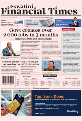 Cover of Eswatini Financial Times