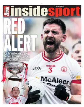 Cover of Irish Daily Star - Inside Sport