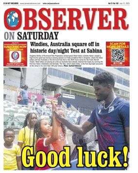 Cover of Daily Observer (Jamaica)