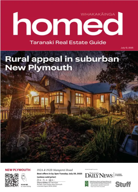 Cover of Homed Taranaki Daily News