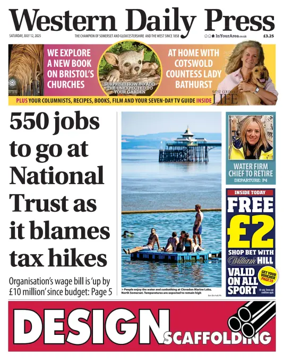 Cover of Western Daily Press (Saturday)