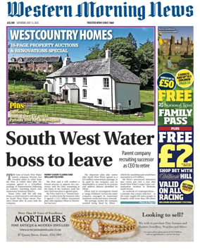 Cover of Western Morning News (Saturday)