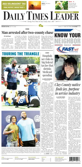 Cover of Daily Times Leader