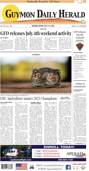 Cover of Guymon Daily Herald