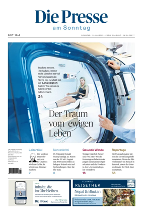 Cover of Die Presse am Sonntag