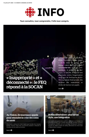 Cover of Radio-Canada Info