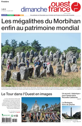 Cover of Dimanche Ouest France (Finistere)