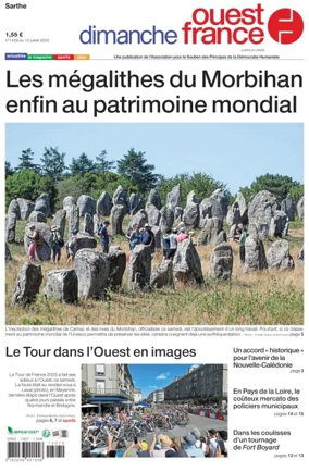 Cover of Dimanche Ouest France (Sarthe)