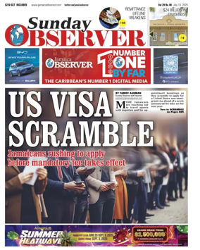 Cover of Daily Observer (Jamaica)