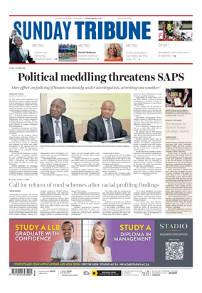 Cover of Sunday Tribune