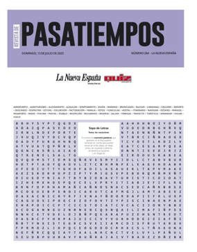 Cover of Pasatiempos | La Nueva España