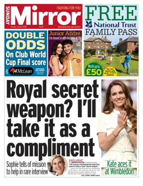 Cover of Sunday Mirror (Northern Ireland)