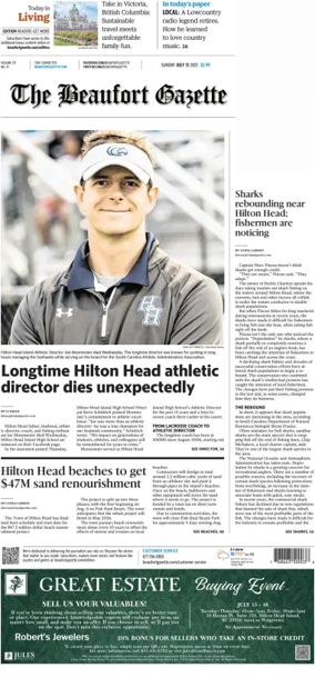 Cover of Beaufort Gazette (Sunday)