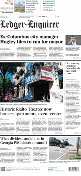 Cover of Ledger-Enquirer (Sunday)