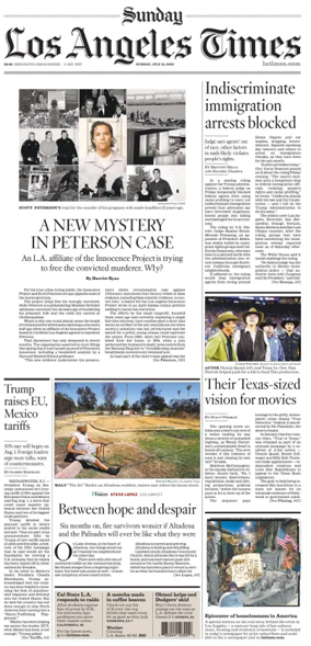 Cover of Los Angeles Times (Sunday)