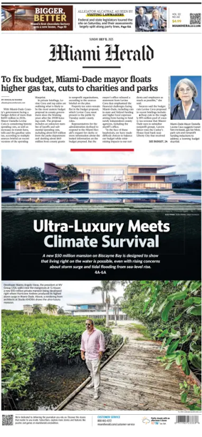 Cover of Miami Herald (Sunday)