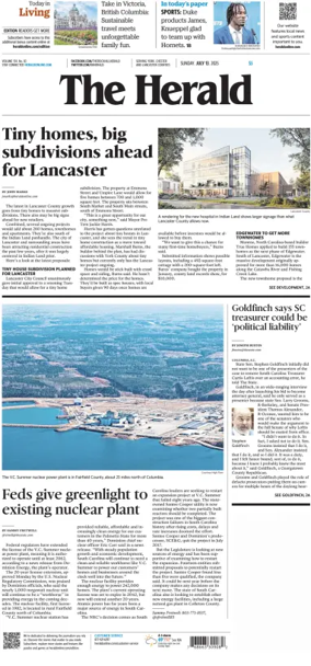 Cover of The Herald (Rock Hill)