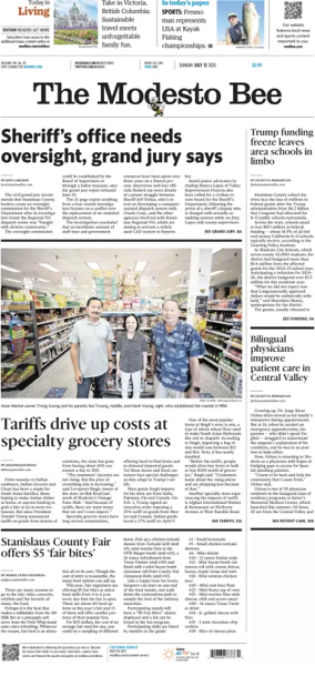 Cover of The Modesto Bee (Sunday)