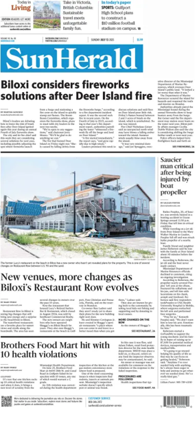 Cover of The Sun Herald (Sunday)