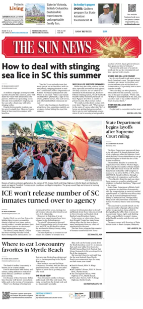 Cover of The Sun News (Sunday)