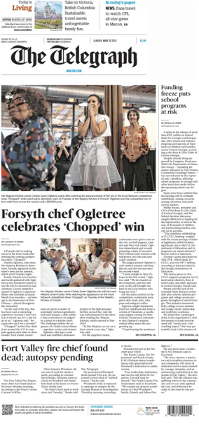 Cover of The Telegraph (Macon) (Sunday)