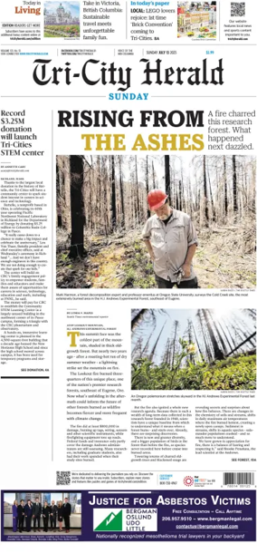 Cover of Tri-City Herald (Sunday)