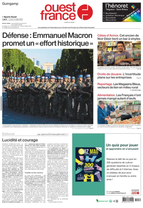 Cover of Ouest France (Guingamp)