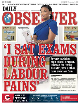 Cover of Daily Observer (Jamaica)
