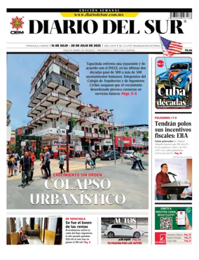 Cover of Diario del Sur
