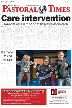 Cover of Deniliquin Pastoral Times