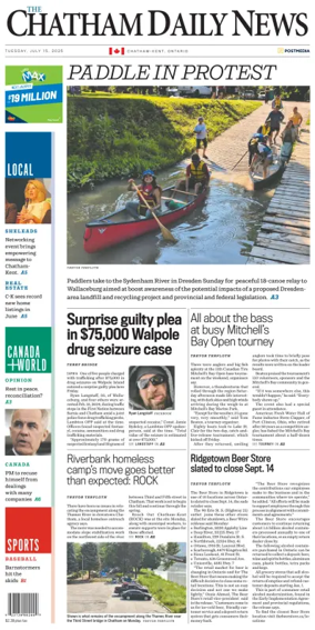Cover of The Chatham Daily News