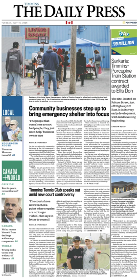 Cover of The Daily Press (Timmins)